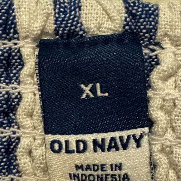 Old Navy Linen Blue White Stripe Mini Sundress XL - Picture 6 of 7